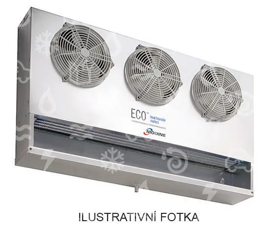 výparník ECO - Luvata EP080, 0.55 kW (dT 8 st., R404), 0.46 kW (d